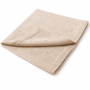 APOLLO kūdikio pledas – 100 % merino vilna – Smėlio spalva